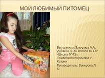 Мой любимый питомец. Презентация по окружающему миру
