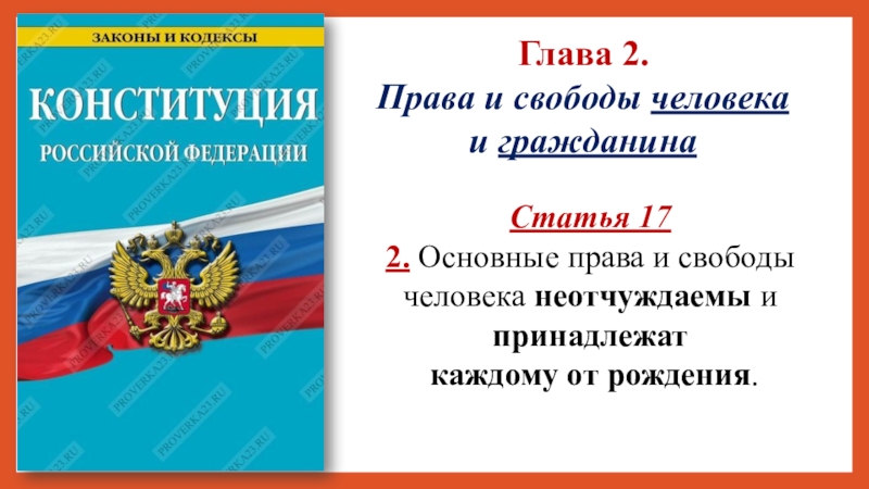 Основные права и свободы человека и гражданина рф 7 класс презентация