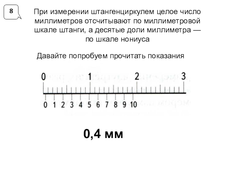 Десятые доли миллиметра. Штангенциркуль измерение десятых долей миллиметра. Шкала нониуса штангенциркуля. Шкалы измерений в штангенинструментах.