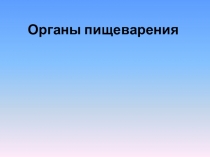 Презентация по биологии 8 класс на тему Органы пищеварения