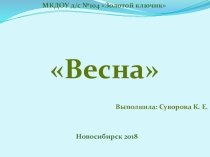 Презентация к НОД по ознакомлению с окружающим миром в средней группе Весна