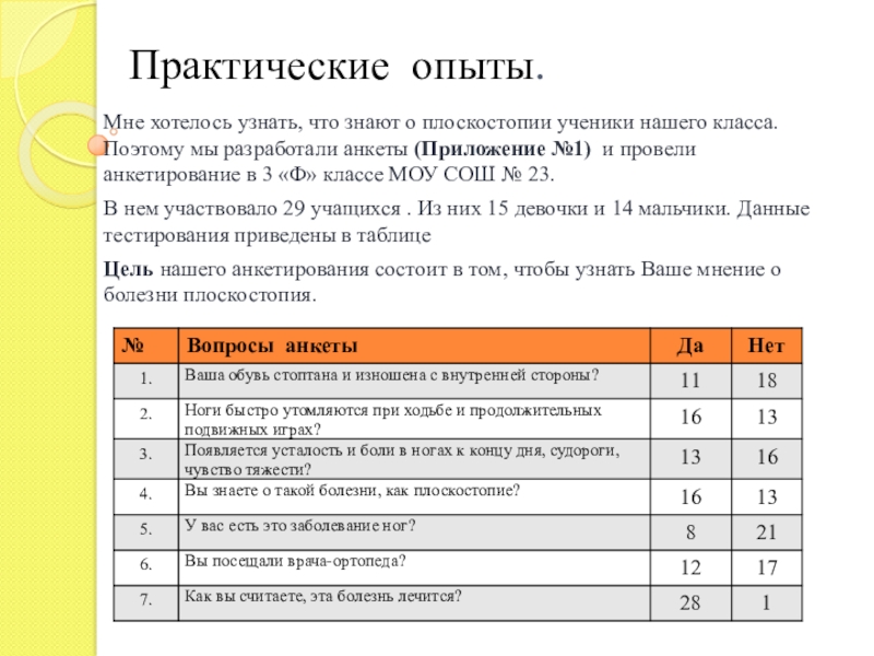 Практическая 12. Анкетирование по плоскостопию. Анкетирование по теме плоскостопие. Анкетирование пациентов с плоскостопием. Плоскостопие опрос учеников.