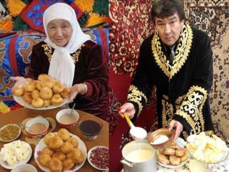Казахский дастархан фото