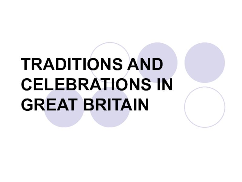 Презентация Презентация по теме Customs and traditions of Great Britain (Традиции и обычаи Великобритании)