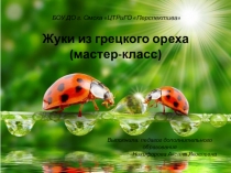 Презентация Жуки из грецких орехов (мастер-класс)