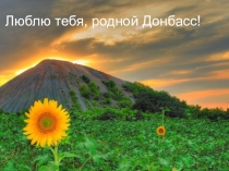 Презентация к уроку в подготовительном классе Люблю тебя, родной Донбасс