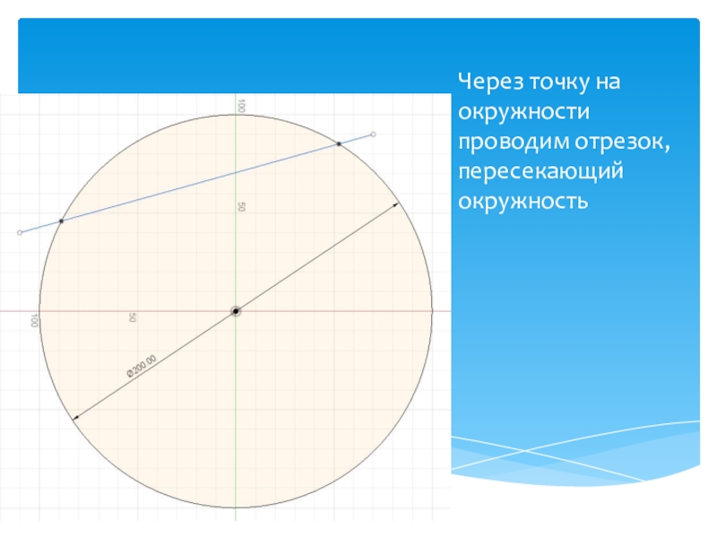 Прямая k и окружность пересекаются