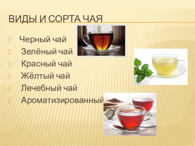 Чай сорта и виды