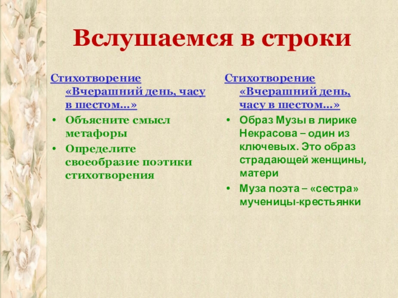 Стихотворение вчерашний день в часу шестом