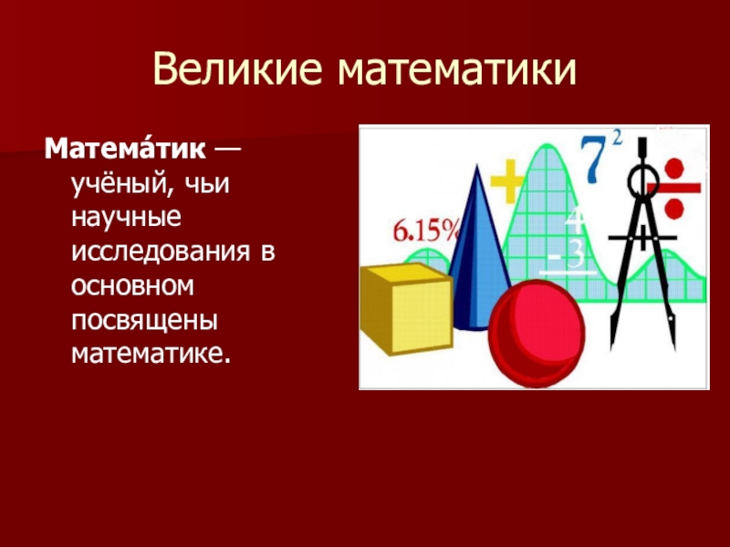 Как появилась математика презентация