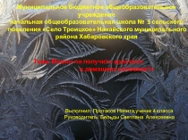 Презентация исследовательской работы по теме: Можно ли получить кристалл в домашних условиях