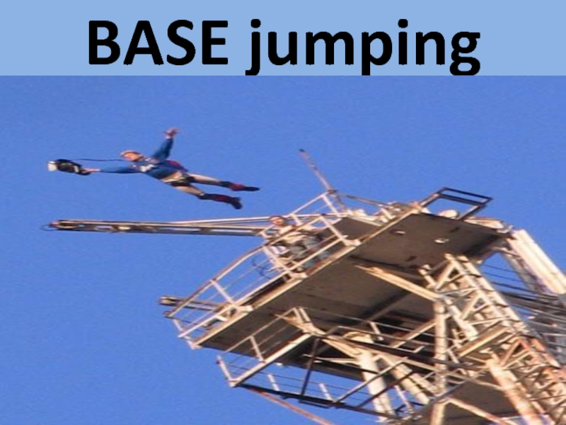BASE jumping