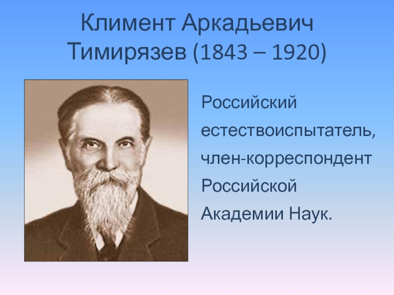 Тимирязев биография. Климент Аркадьевич Тимирязев (1843-1920). Климемнт аркамдьевич тимирямзев (1843 --1920). К. А. Тимирязев (1843-1920 гг.). 1902 Климент Тимирязев.