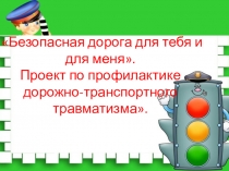 Проект по профилактике дорожно-транспортного травматизма: Безопасная дорога для тебя и для меня