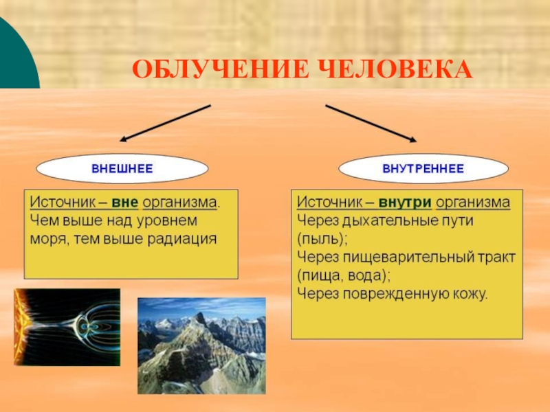 Облучение это. Внешнее и внутреннее облучение. Внутреннее и внешнее облучение организма человека. Внешнее и внутреннее воздействие ионизирующего излучения. Виды облучения внешние и внутренние.