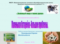 Презентация по биологии на тему Маленькая батарейка - большие проблемы
