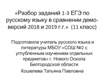 Презентация по русскому языку на тему Подготовка к ЕГЭ (11 класс)