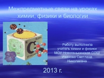 Презентация Межпредметные связи на уроках химии, физики и биологии