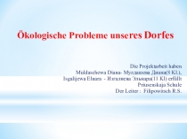 Презентация по немецкому языку на тему Экологические проблемы села (8 класс)