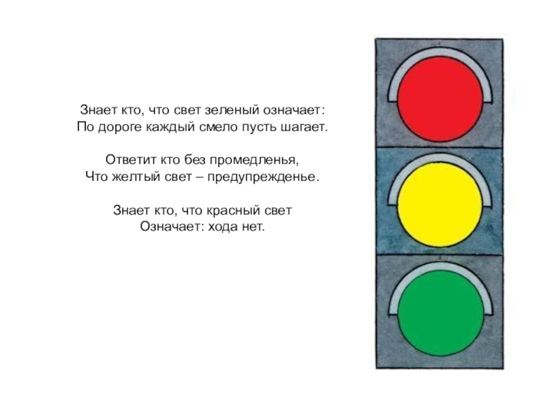 Знай выполняй. Красный свет хода нет желтый. Что означает зеленый свет. Красный свет дороги нет стих. Шагаем мы на свет зелёный стихи.