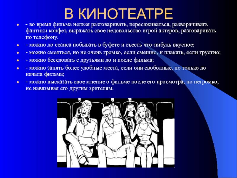 Культура поведения в общественных местах презентация