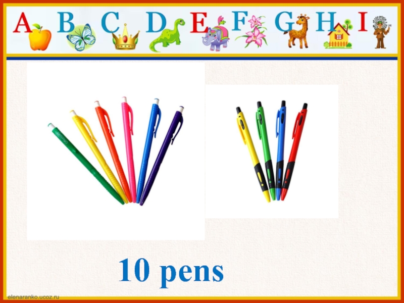 10 pens