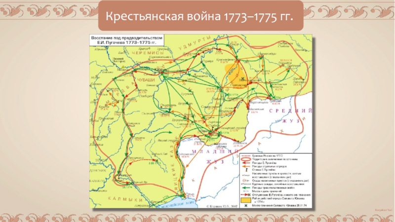 Восстание под предводительством пугачева 8 класс история россии контурная карта гдз