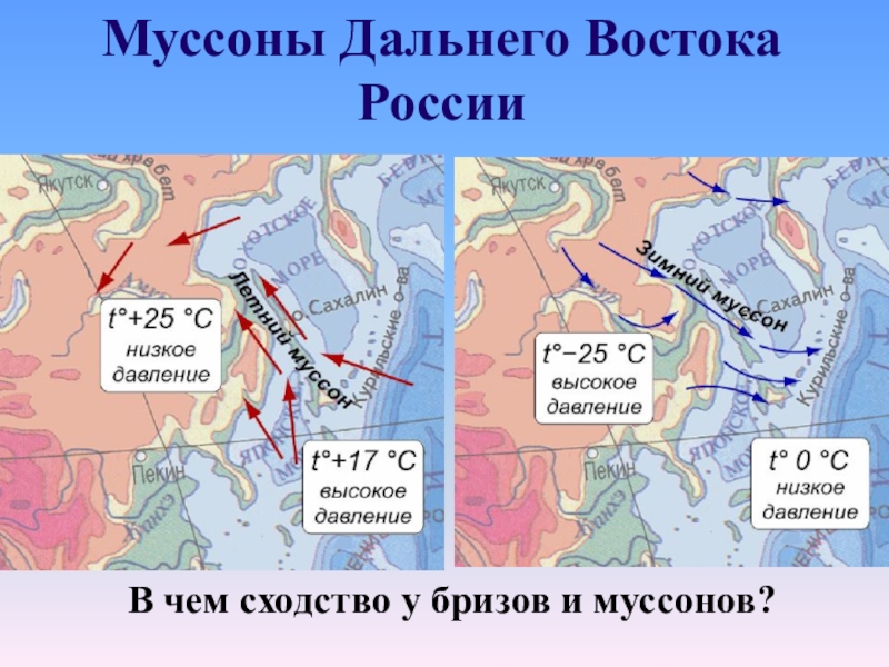 Восточный муссон. Схема Муссона. Муссоны в России. Направление муссонов на Дальнем востоке. Муссоны на карте.