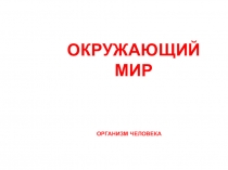 Конспект урока по окружающему миру Организм человека