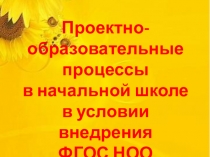 Презентация Проектно-образовательные процессы в начальной школе в условиях внедрения ФГОС НОО
