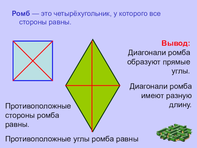 Четырехугольник с равными диагоналями это. Ромб это четырехугольник. Диагонали четырехугольника равны. Четырёхугольник с равными диоганалями. Правильный ромб.