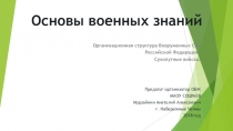 Структура ВС РФ (8-11 класс)