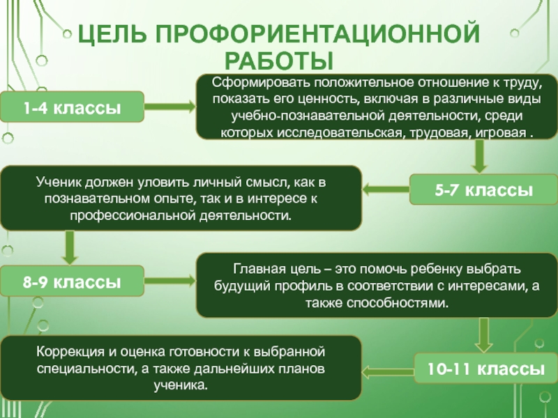 Профессиональная ориентация цели