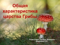 Презентация по биологии на тему  Общая характеристика Царства Грибы  ( 7 класс)