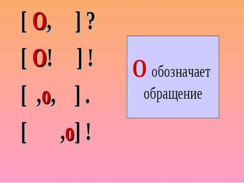 Обращение 5 кл презентация