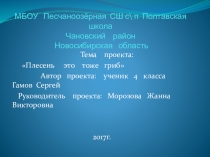 Презентация проекта по теме Плесень - это тоже гриб