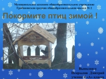 Презентация к акции Покормите птиц зимой
