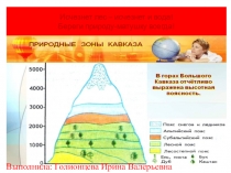 Презентация Природные зоны Кавказа