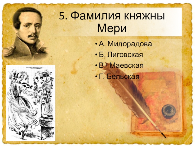 5 фамилий. Происхождение фамилии Милорадов. Спящая Княжна фамилия композитора фамилия поэта. Сообщение о а. Милорадове.