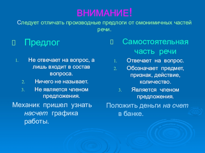 Презентация на тему предлоги 10 класс