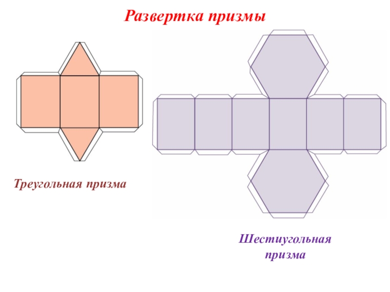 Схема шестиугольной призмы