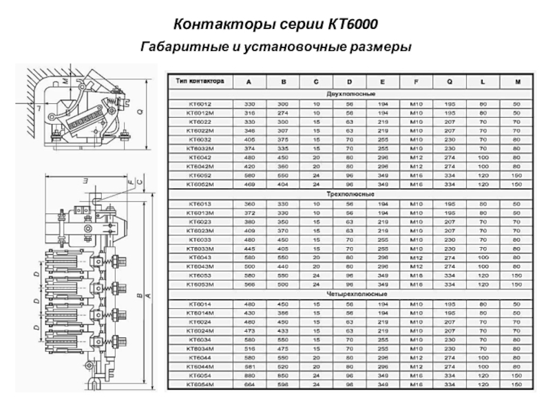 Контактор кт 07 схема