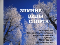 Презентация по физической культуре Зимние виды спорта(5-9 классы)