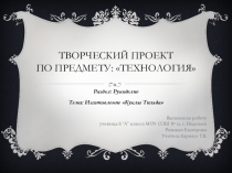 Презентация по Технологии Творческий проект Кукла Тильда