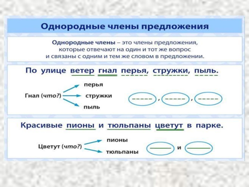 Однородные члены предложения повторение презентация 8 класс