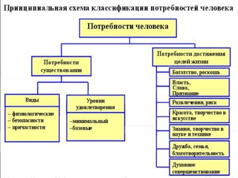 Схема потребности общества