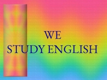 Презентация по английскому языку 6 класс