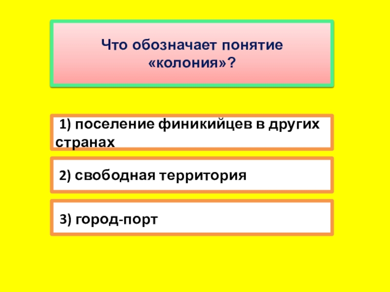 Колония история 5 класс