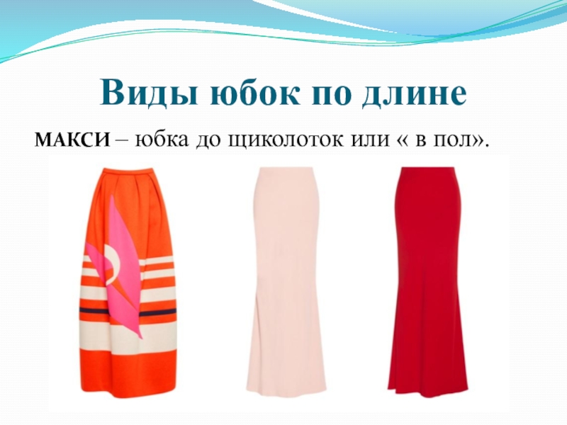 Виды юбок 7 класс. Виды юбок по длине. Типы юбок в пол. Виды юбок с комментариями.