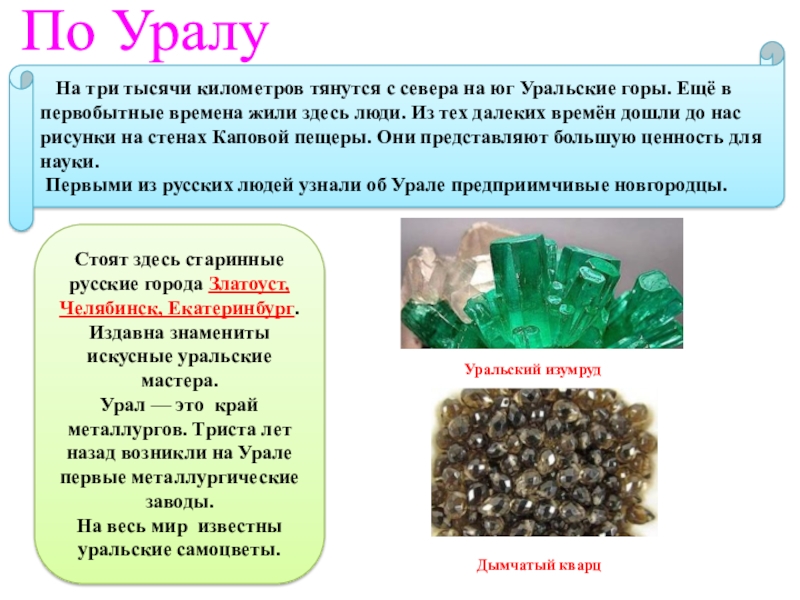 Путешествие по россии по уралу по северу европейской россии 4 класс презентация